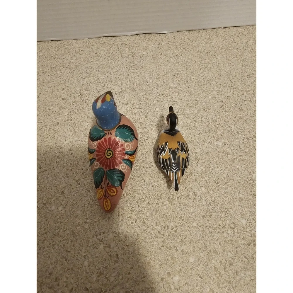 Wood Painted Bird And Duck Decorations